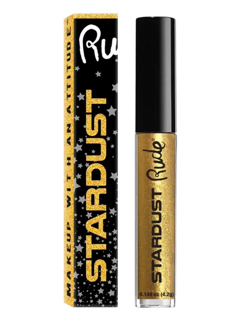 New Rude Cosmetics Stardust Sun-kissed Diamond Shimmer Topper Silver Eye Shadow
